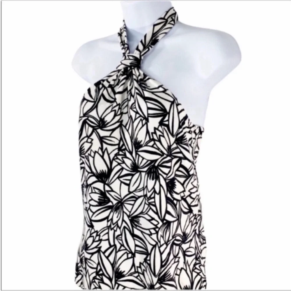 LOFT Floral tank top M - Picture 6 of 8